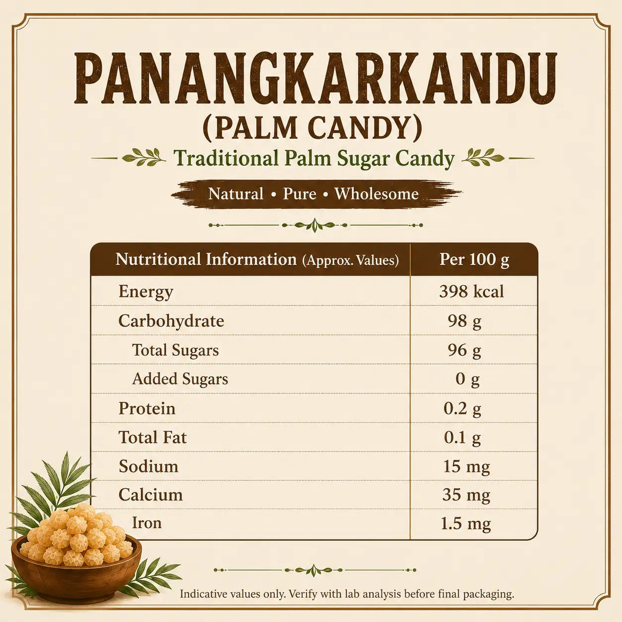 Panangkarkandu – Natural Palm Candy