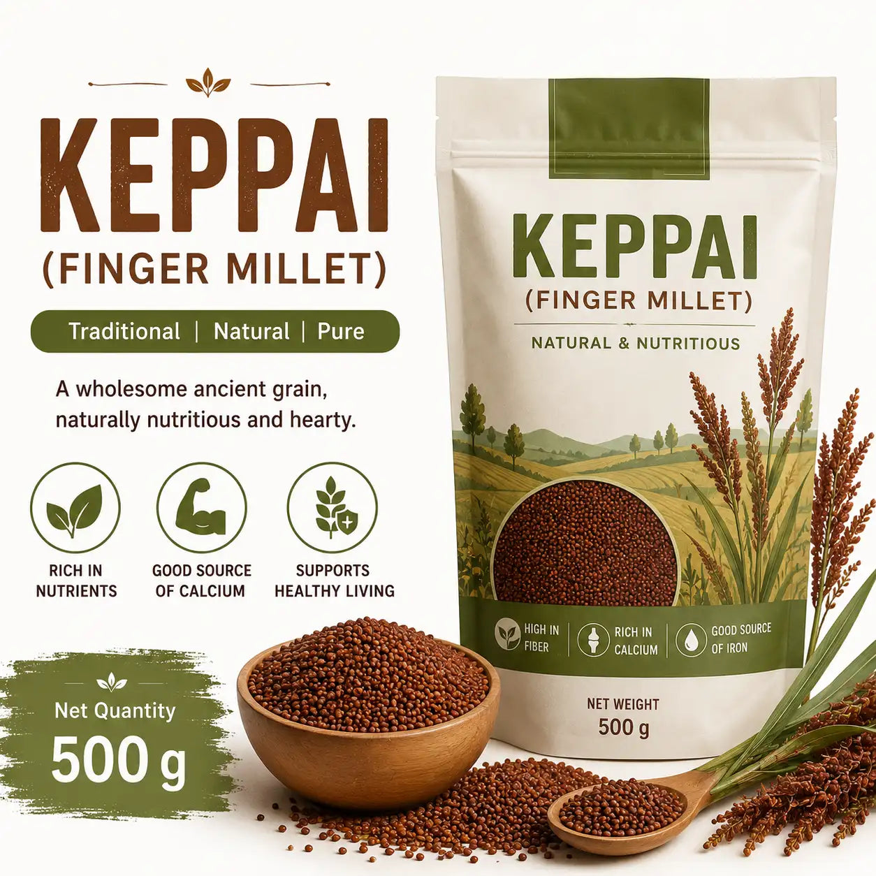 Keppai (Finger Millet / Ragi)