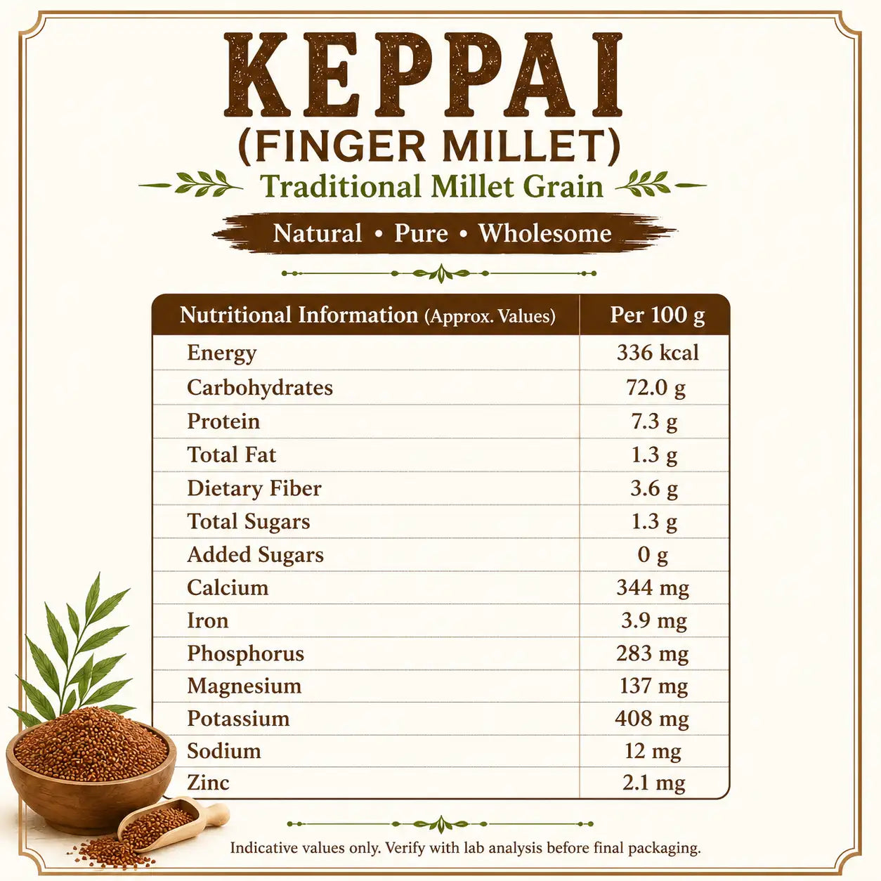 Keppai (Finger Millet / Ragi)